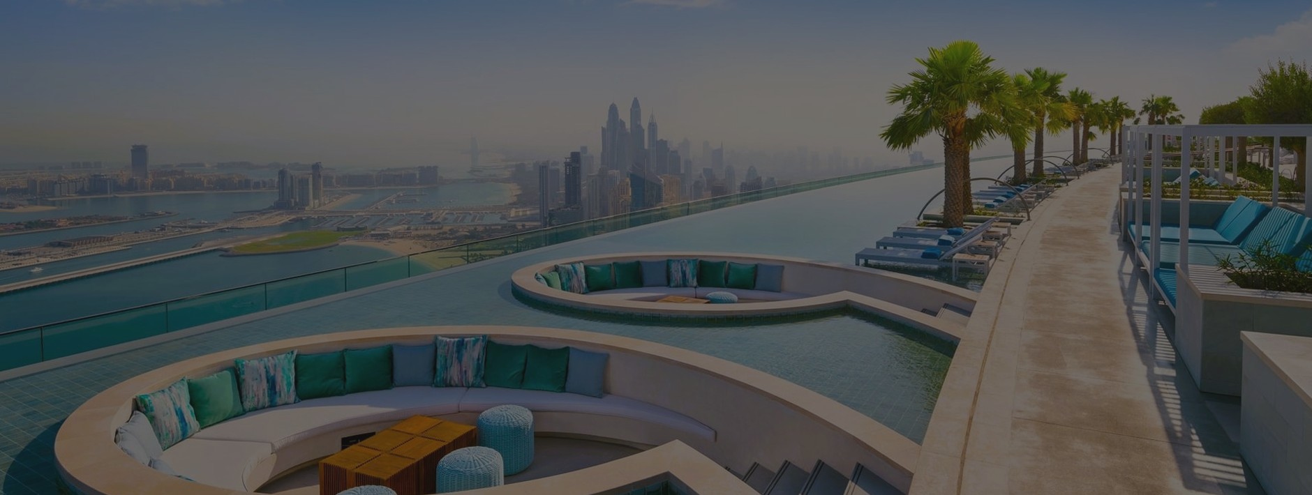 Furnished holiday apartment interior in Dubai